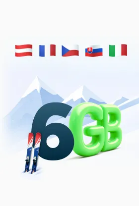 Pakiet GB do wykorzystania w: Austrii, Francji, Czechach, we Włoszech i na Słowacji