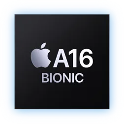 Zdjęcie procesora z napisem A16 BIONIC