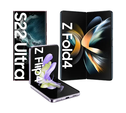 Samsung Galaxy S22 Ultra, Z Flip4, Z Fold4