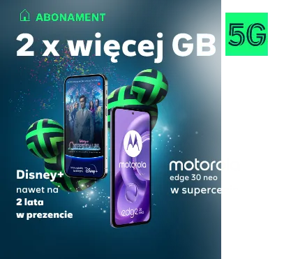 2x więcej GB - 5G