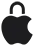 ikonka - logo Apple symbolizowane na kłódkę