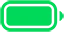 Zielony symbol baterii