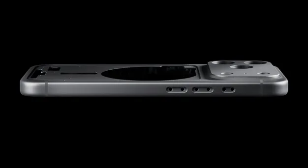 iPhone 17 Pro, tył obudowy unibody z kutego aluminium
