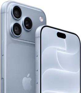iPhone 18 Pro, kolor błękit lodowca, przód i tył obudowy z warstwą Ceramic Shield, system trzech aparatów