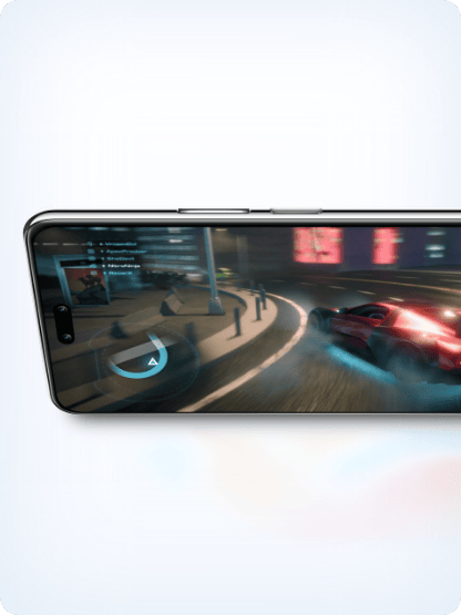 Ekran smartfona Huawei Nova 14 Pro wyświetla obraz gry motoryzacyjnej