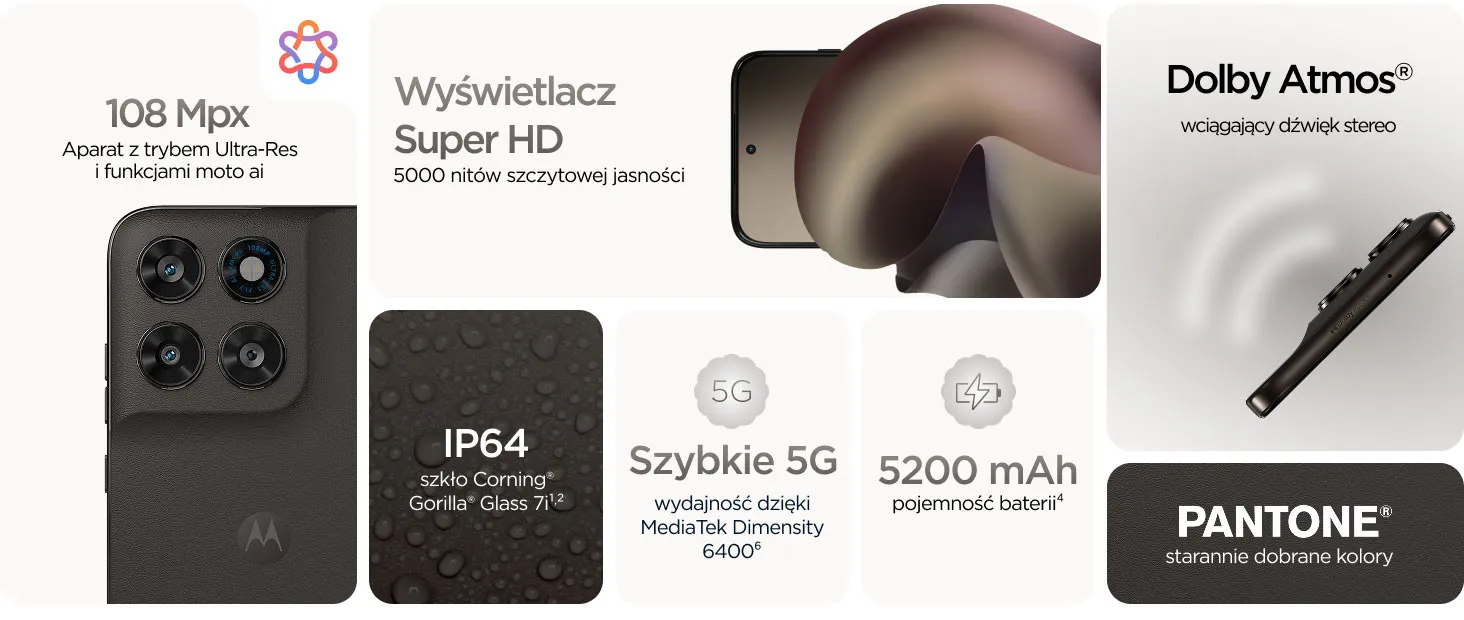 Podstawowe funkcje smartfonu motorola g77