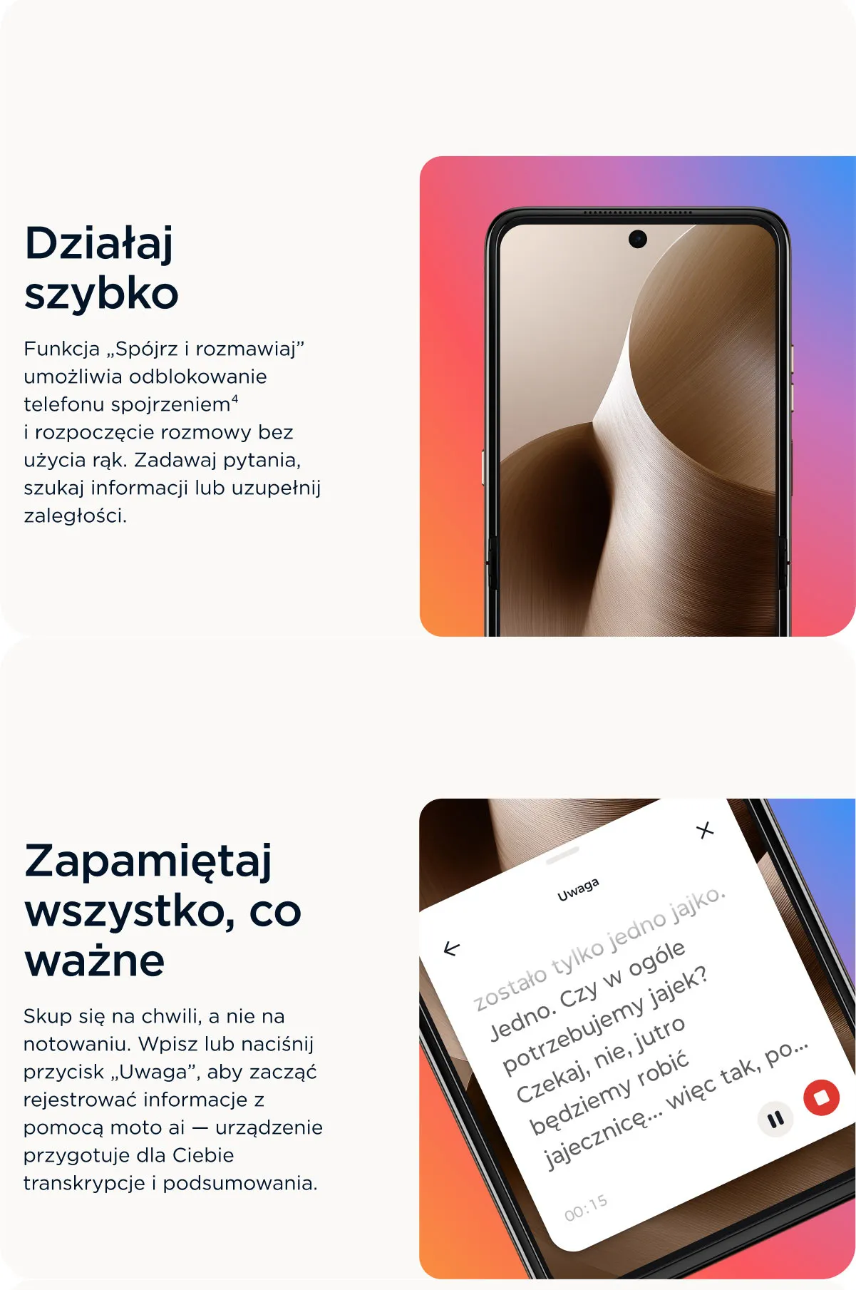 Nagrywanie i przepisywanie notatek.