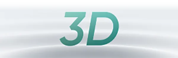 napis 3D na tle fal
