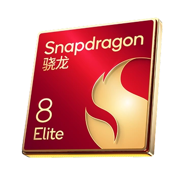Układ Snapdragon 8 Elite z logo Qualcomm i wzorami obwodów