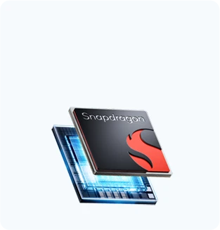 Układ mobilny Snapdragon przedstawiony na tle elektronicznych komponentów