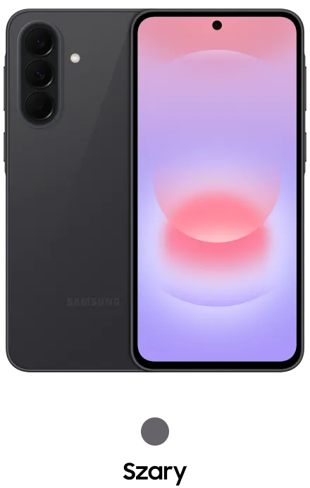 Packshot Galaxy A37 w kolorze szarym Packshot Galaxy A37 w kolorze szarym