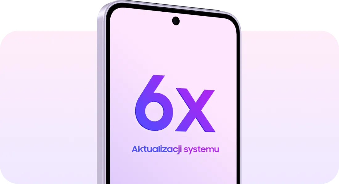 Smartfon Galaxy A37 6x ulepszeń systemu”. 6 aktualizacji OS i 6 lat aktualizacji zabezpieczeń. Smartfon Galaxy A37 6x ulepszeń systemu”. 6 aktualizacji OS i 6 lat aktualizacji zabezpieczeń.