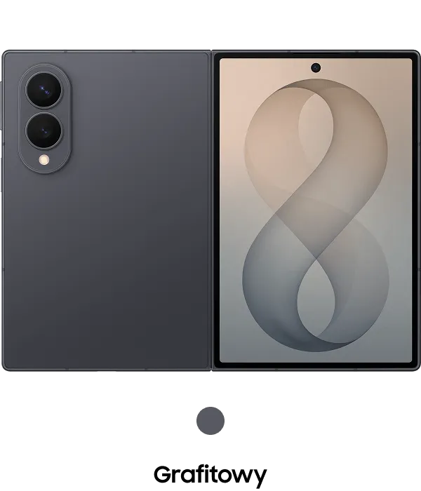 Packshot Galaxy Z Fold8 w kolorze grafitowym