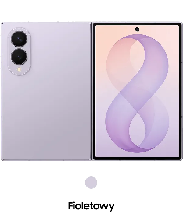 Packshot Galaxy Z Fold8 w kolorze fioletowym