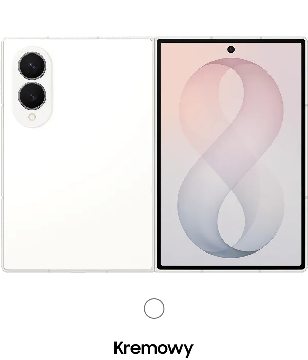 Packshot Galaxy Z Fold8 w kolorze kremowym