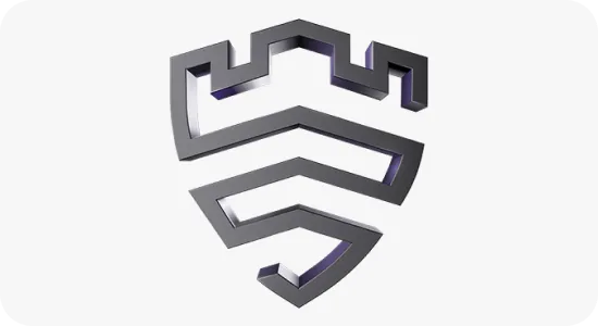 Metalowa tarcza symbolizująca Samsung Knox