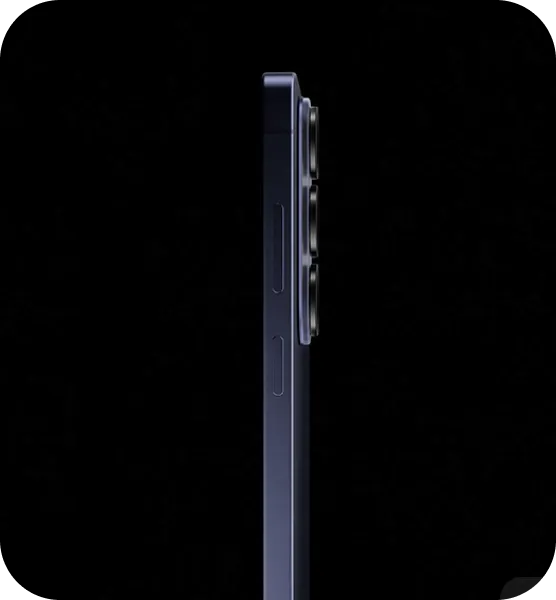 Smukły profil smartfona Galaxy S26 Ultra z widocznym modułem aparatów.