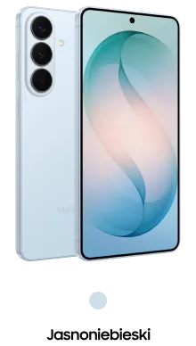 Packshot Galaxy S26+ w kolorze jasnoniebieskim