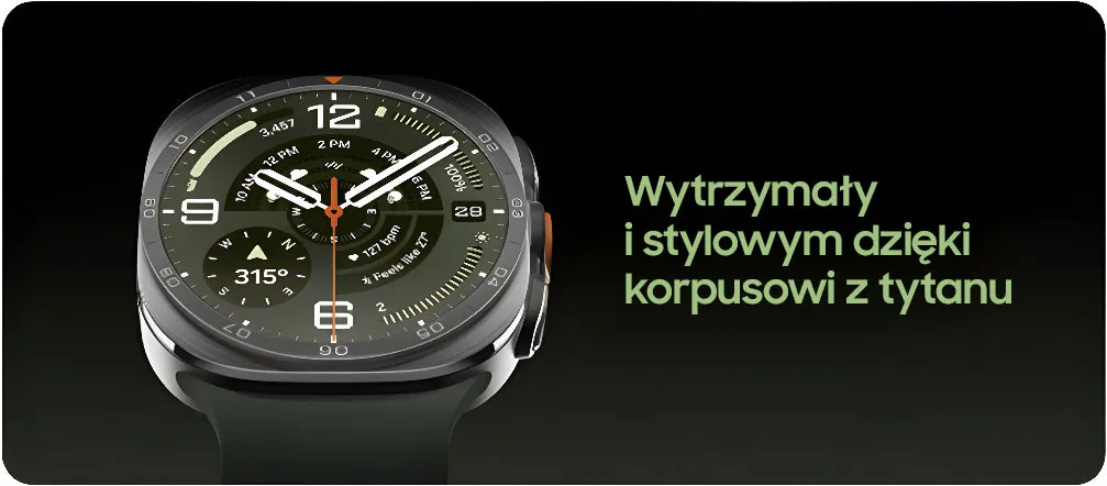 Wytrzymały i stylowy, dzięki tytanowemu korpusowi