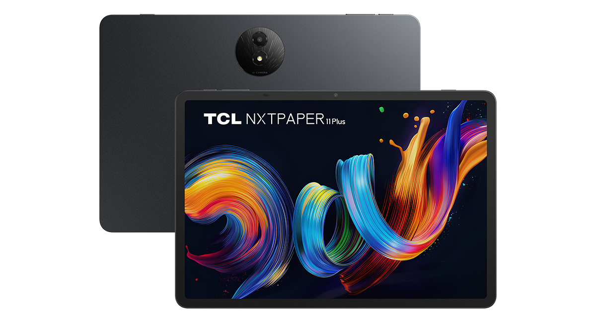 Tablet TCL NXTPAPER 11 Plus z kolorowym ekranem i pojedynczym aparatem na tylnej obudowie