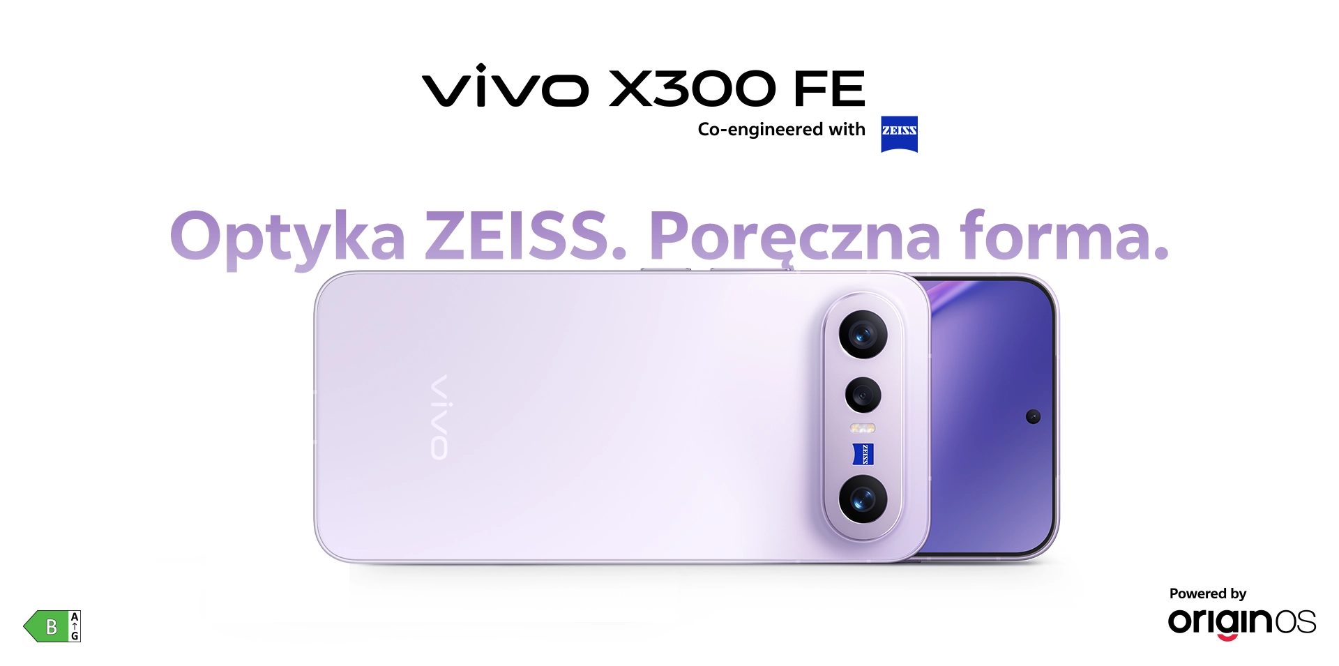 smartfon vivo x300 fe Optyka zeiss. Poręczna forma.