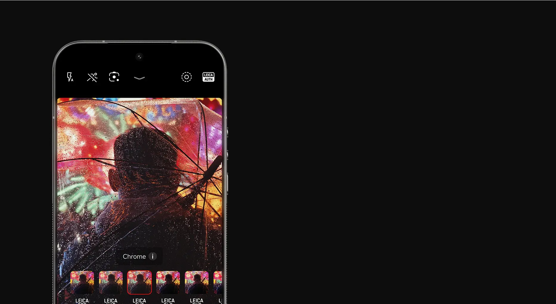 Widok interfejsu aparatu Xiaomi z opisem efektu bokeh inspirowanego obiektywem Leica Summilux
