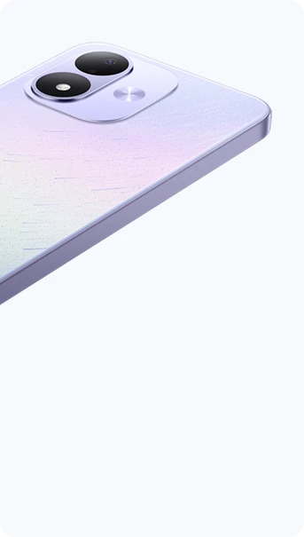 Zbliżenie na fioletową obudowę REDMI Note 17 5G z podwójnym aparatem
