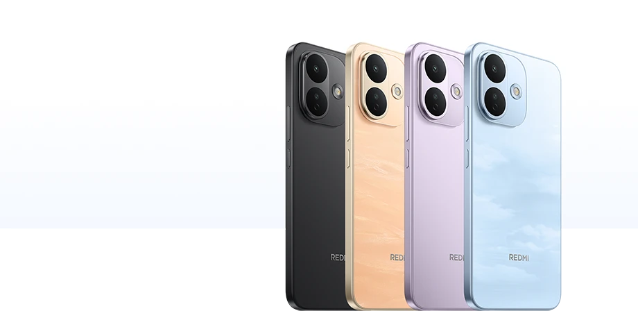 REDMI Note 17 Pro 5G w czterech wariantach kolorystycznych: czarnym, złotym, fioletowym i niebieskim