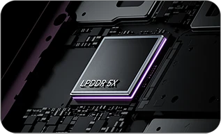 Moduł pamięci LPDDR5X zastosowany w smartfonie Xiaomi