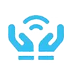 Symbol graficzny ręce i WiFi