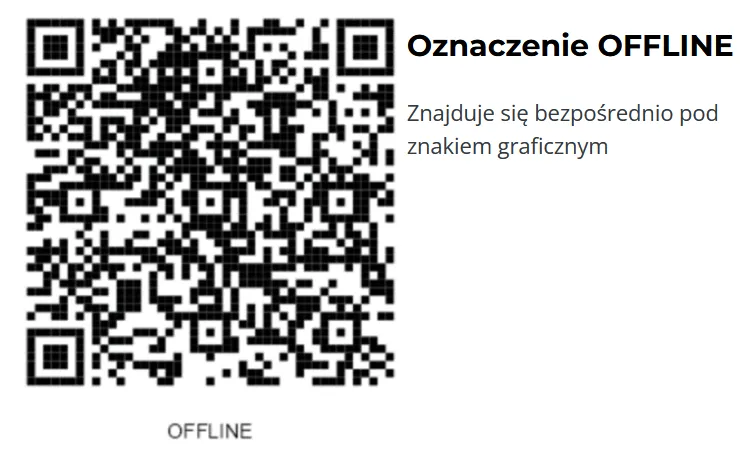 Kod QR trybu OFFLINE