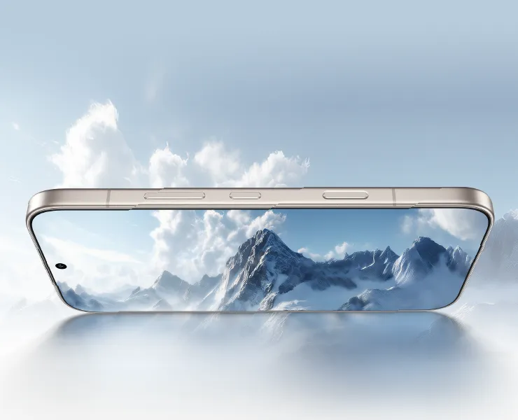 Smartfon HONOR 600 z ekranem pokazującym górski krajobraz
