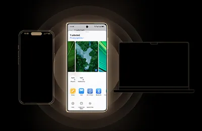 Funkcja HONOR Share – szybkie udostępnianie plików między smartfonem HONOR, iPhonem i laptopem