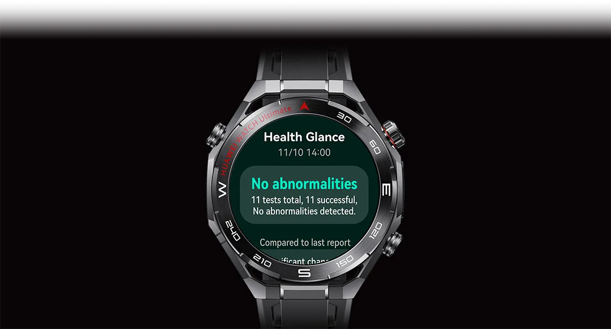 Zegarek z ekranem pokazującym szybki podgląd zdrowia dzięki multisensorycznej technologii X-TAP