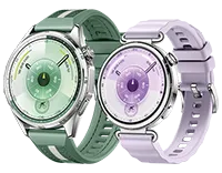 Dwa smartwatche HUAWEI Watch GT 6 w różnych kolorach, prezentujące stylowy wygląd na każdą okazję.