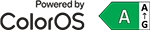 logo Color OS oraz oznaczenie klasy energetycznej A