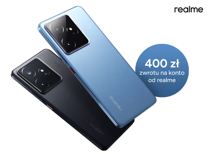 Kup smartfon realme GT7 i odbierz 400 zł zwrotu na konto od realme