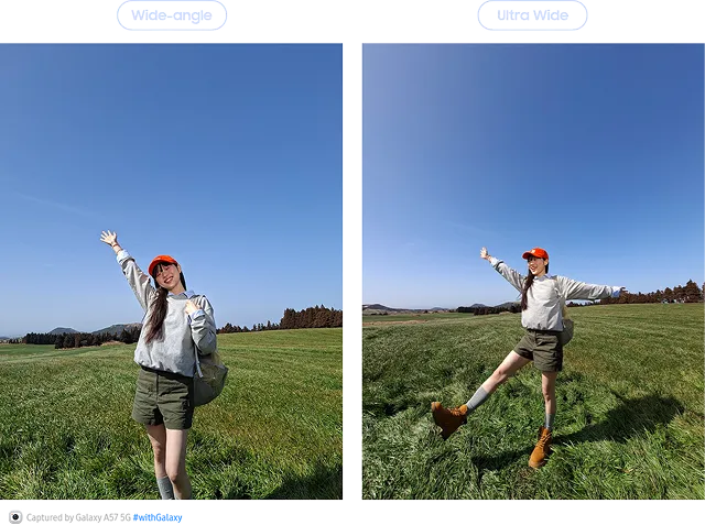 Dziewczyna na łące - zdjęcia obiektywem szerokokątnym i ultraszerokokątnym