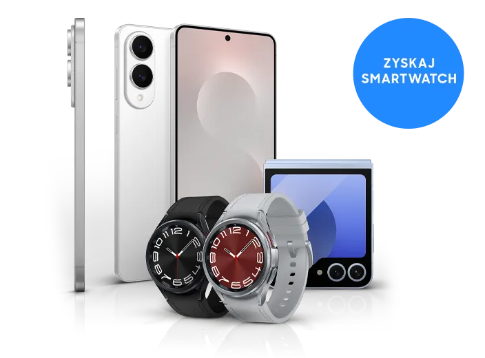 Kup smartfon Galaxy S25 Edge lub Galaxy Z Fold6 lub Galaxy Z Filp6 i odbierz Galaxy Watch6 Classic