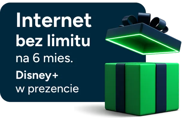 Internet bez limitu na 6 miesięcy oraz Disney+ w prezencie
