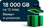 18 000 GB na 6 mies. - Disney+ w prezencie