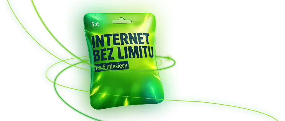 Internet bez limitu na 6 miesięcy