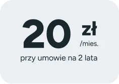 20 zł miesięcznie przy umowie na 2 lata